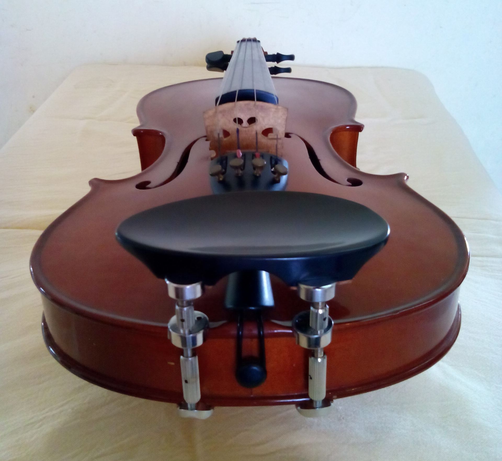 素敵な Verga Hill Chrome Bracket Violin Chinrest Boxwood バイオリンあご当  ボックスウッド